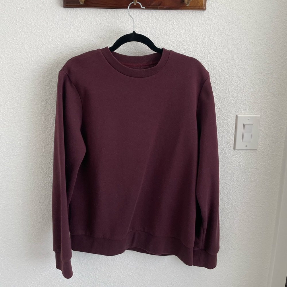 A Day’s March Maroon Fleece Crewneck Sweater